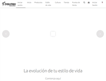 Tablet Screenshot of evolutionadvance.com